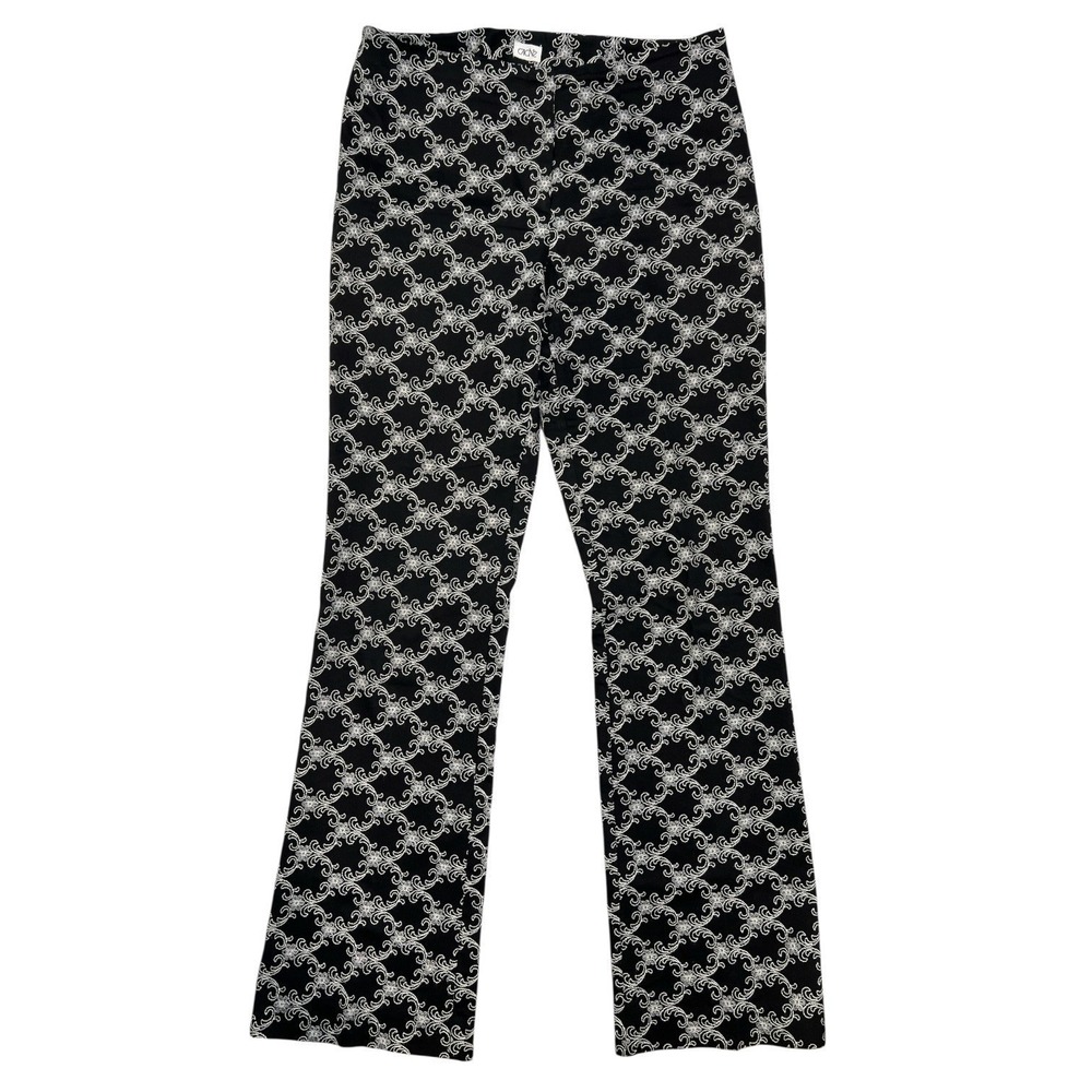 Cache | Vintage Chic Y2K Filigree Floral Embroidered Flare‎ Dress Pants Size  10